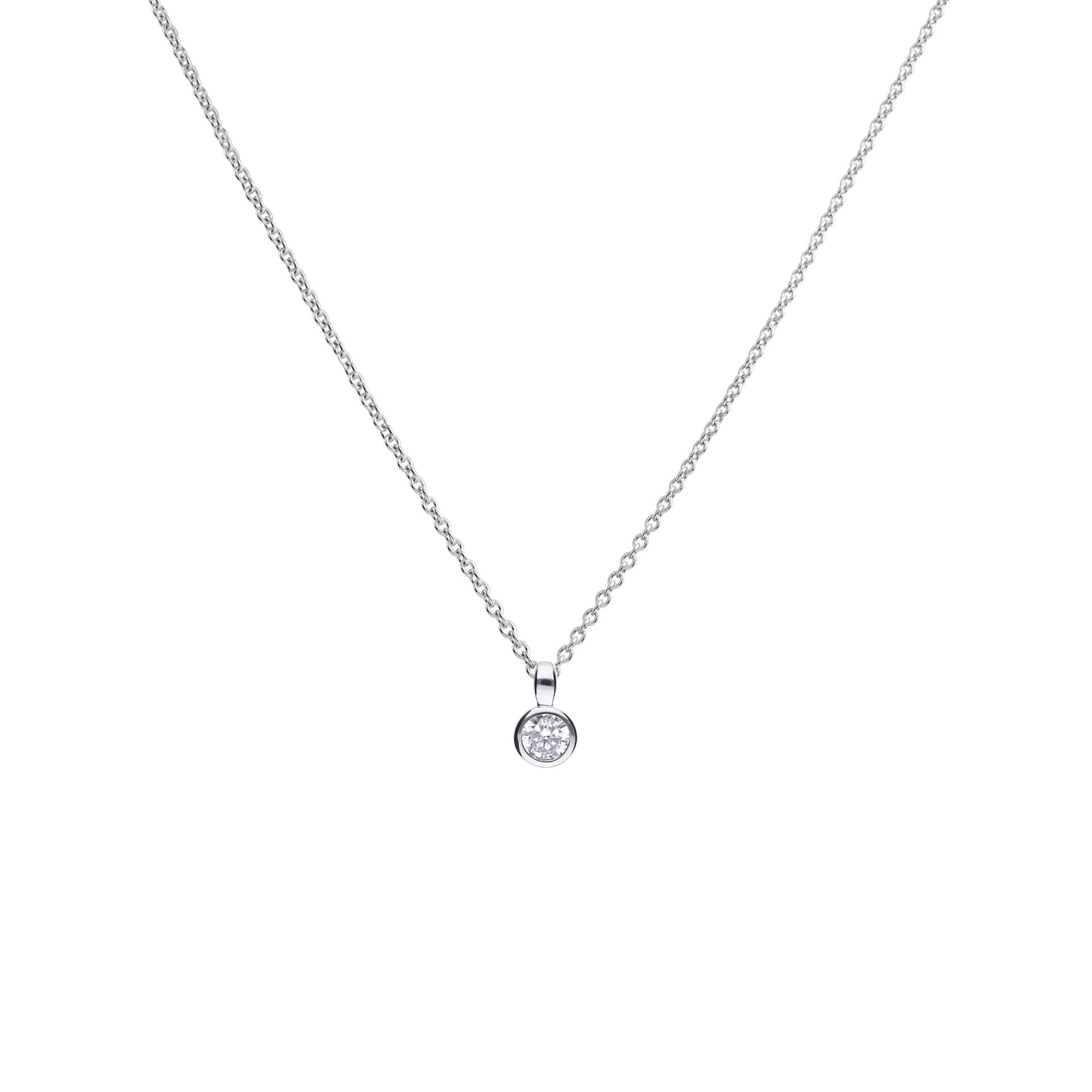 Diamonfire Bezel Set Carat Pendant