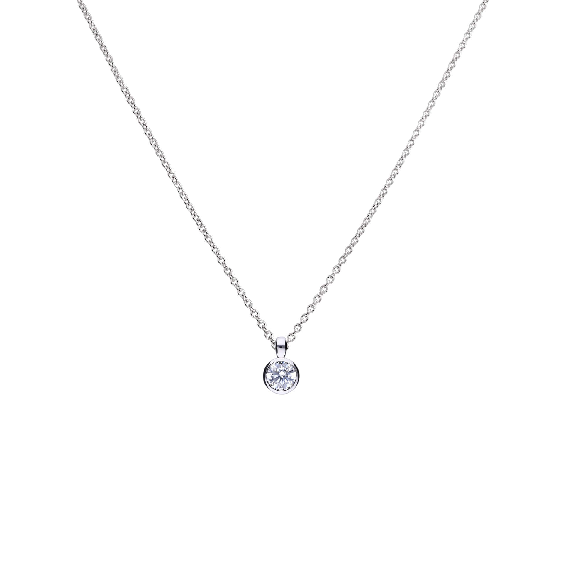 Diamonfire Bezel Set Carat Pendant