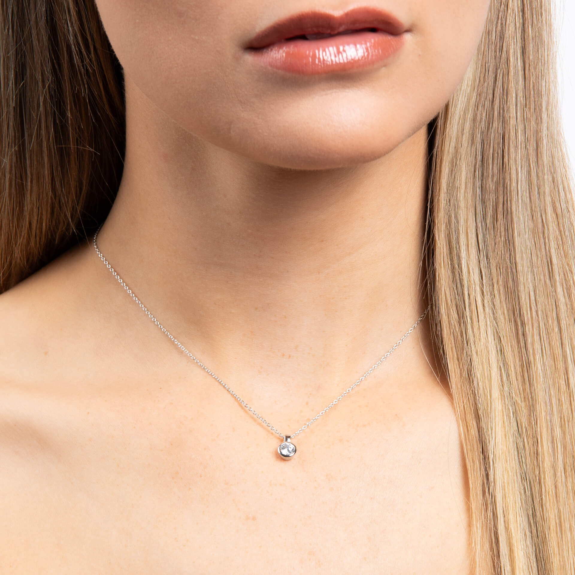 Diamonfire Bezel Set Carat Pendant
