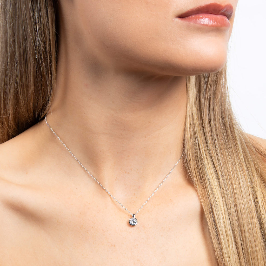 Diamonfire Bezel Set Carat Pendant