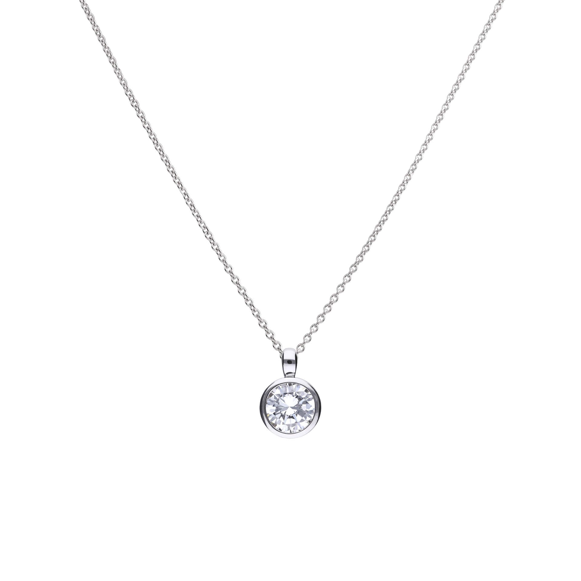 Diamonfire Bezel Set Carat Pendant