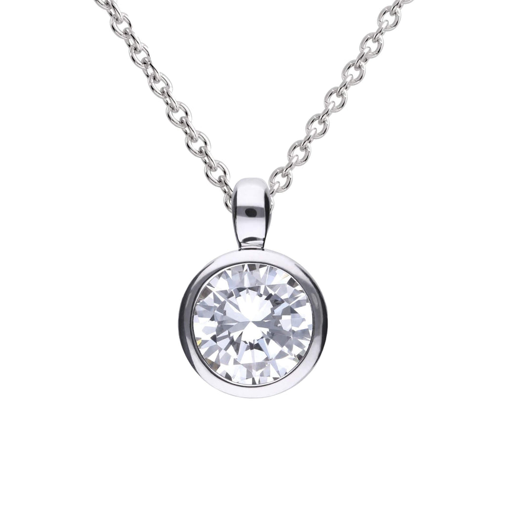 Diamonfire Bezel Set Carat Pendant