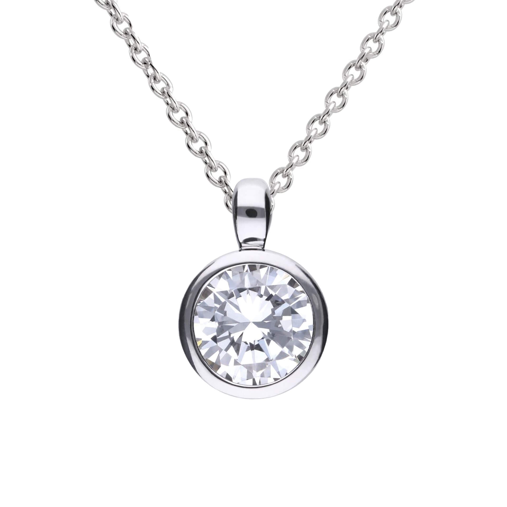 Diamonfire Bezel Set Carat Pendant