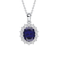 Diamonfire Oval Pendant with Surround