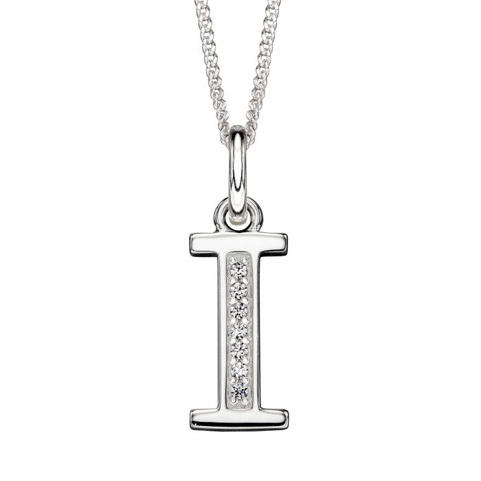 Beginnings Initial Pendant with CZ