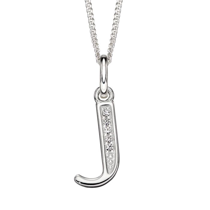 Beginnings Initial Pendant with CZ