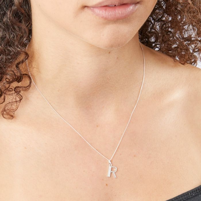 Beginnings Initial Pendant with CZ