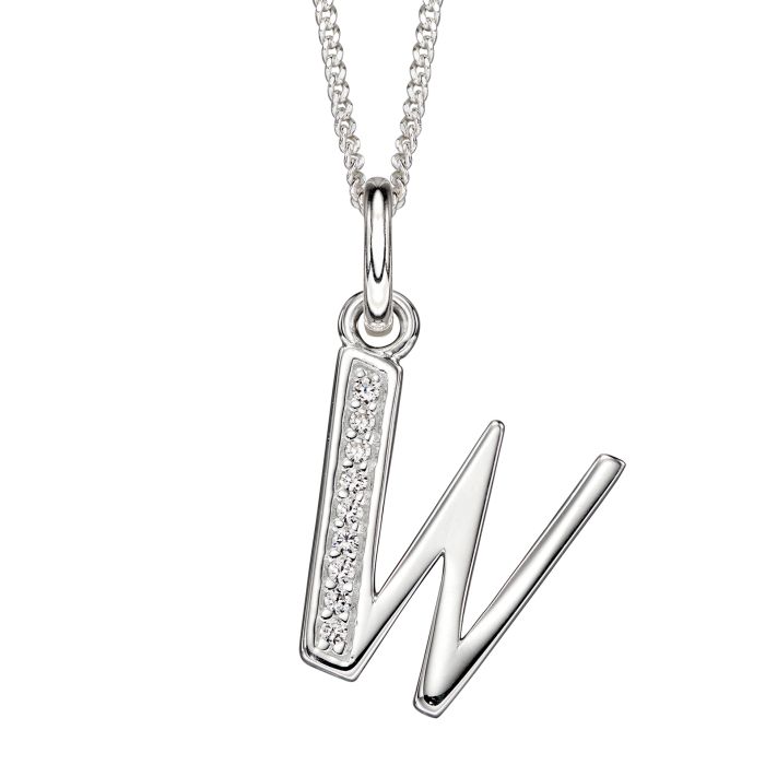 Beginnings Initial Pendant with CZ
