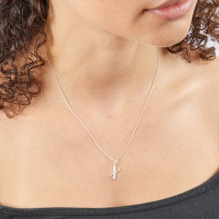 Beginnings Initial Pendant with CZ