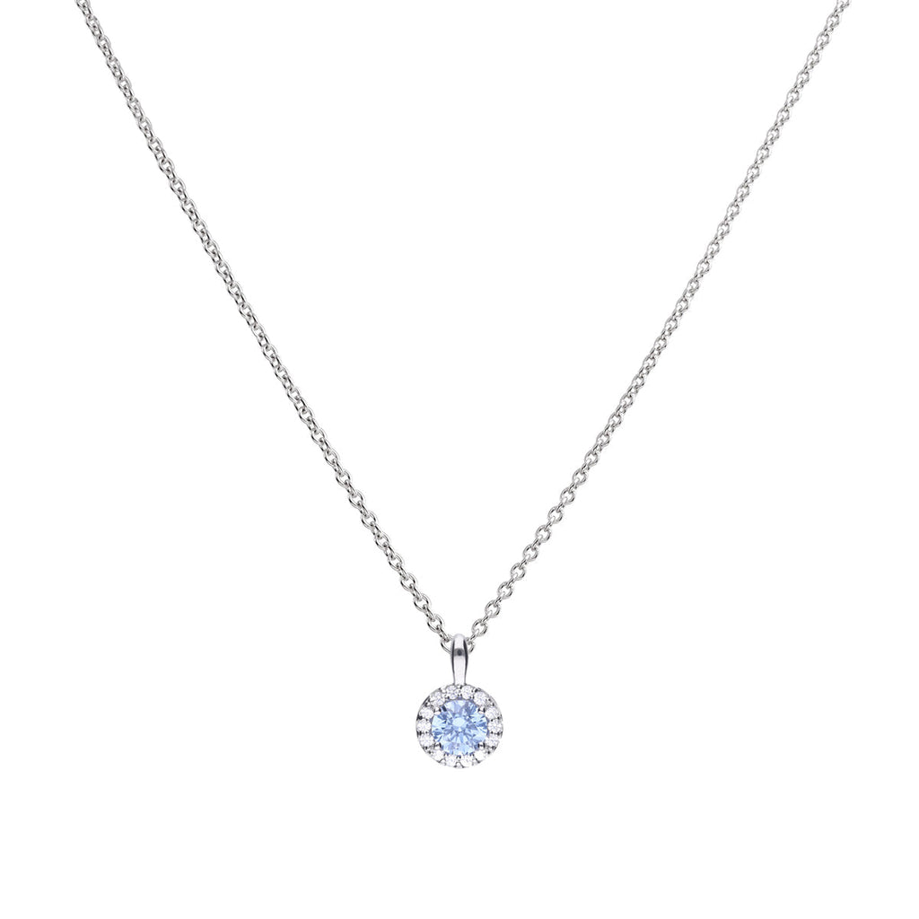 Diamonfire Blue Pave Set Pendant