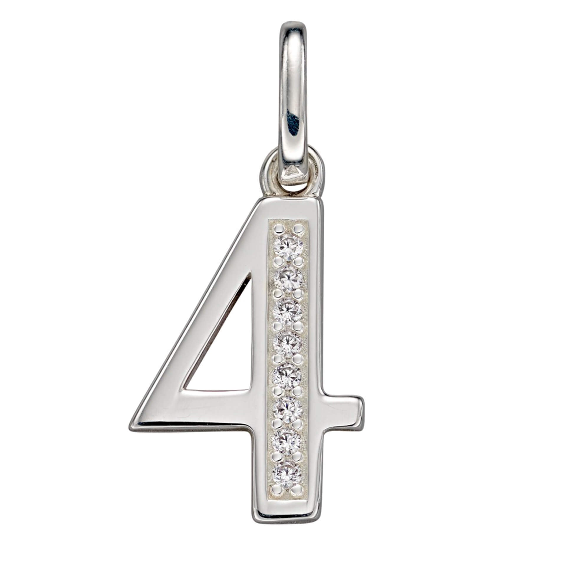 Beginnings Number Pendant with CZ