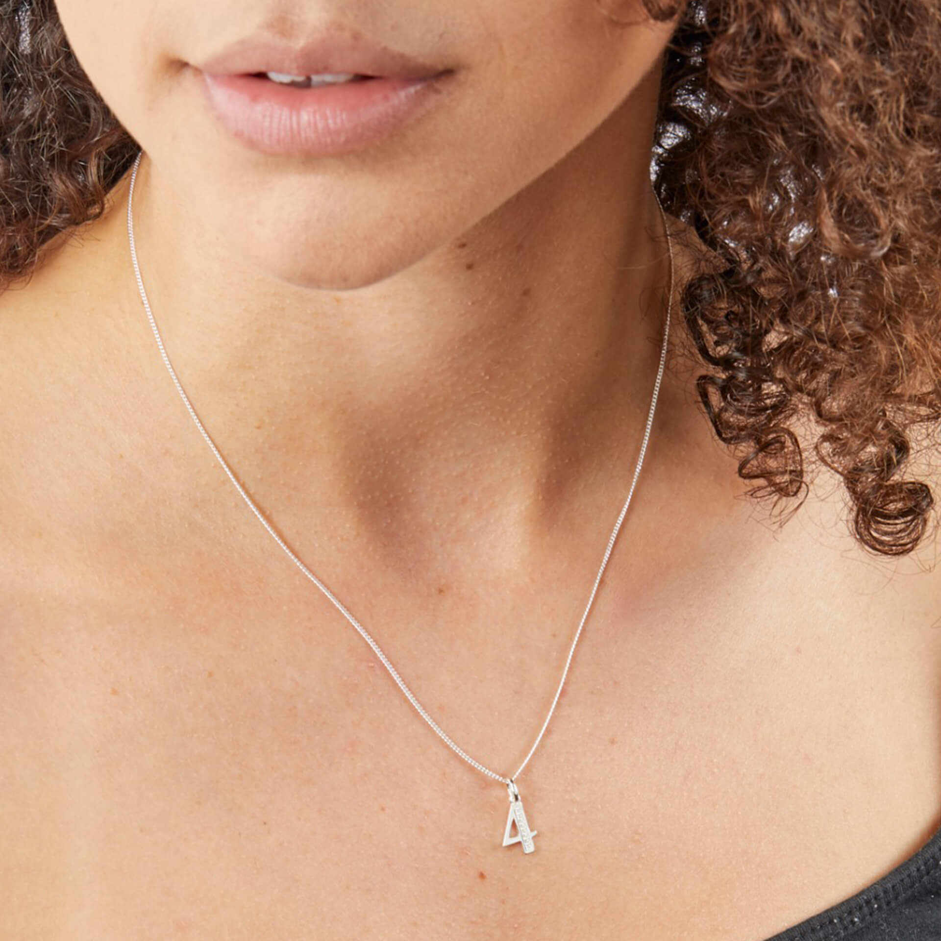 Beginnings Number Pendant with CZ
