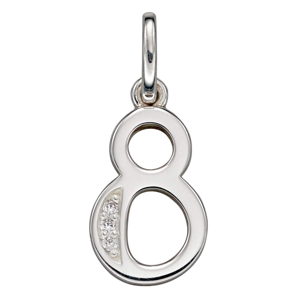 Beginnings Number Pendant with CZ
