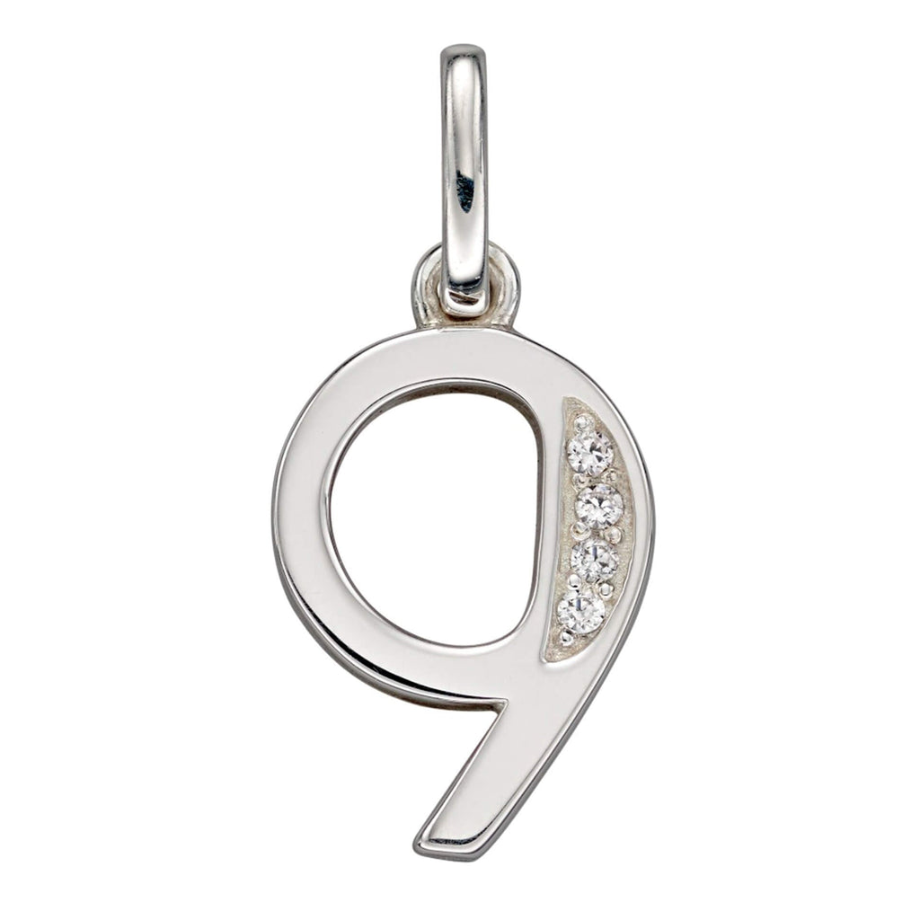 Beginnings Number Pendant with CZ
