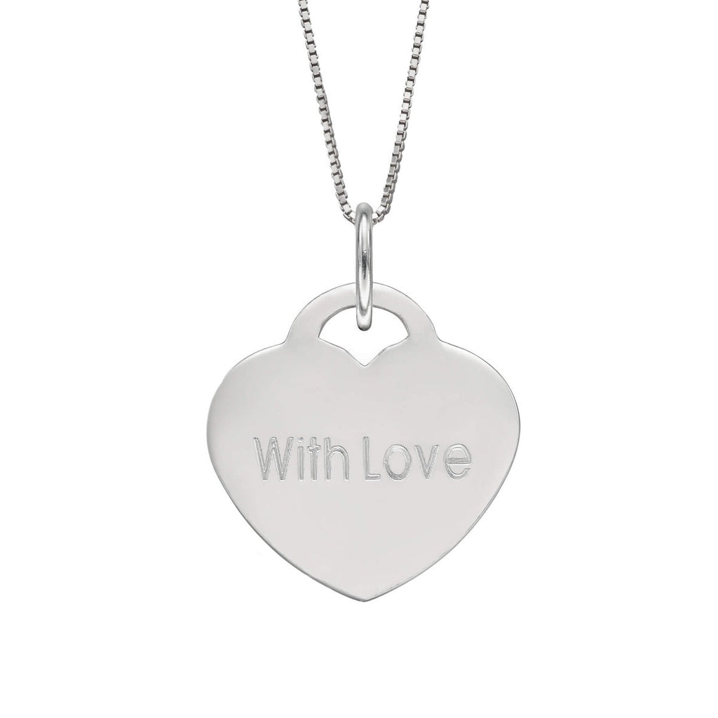 Beginnings Engravable Heart Pendant
