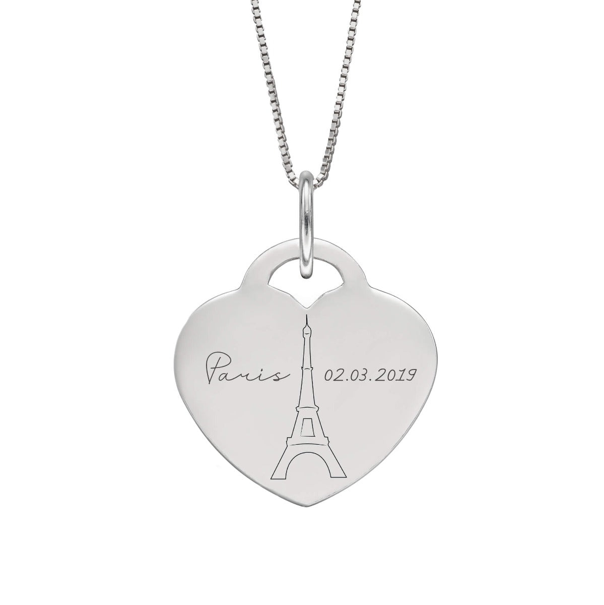 Beginnings Engravable Heart Pendant