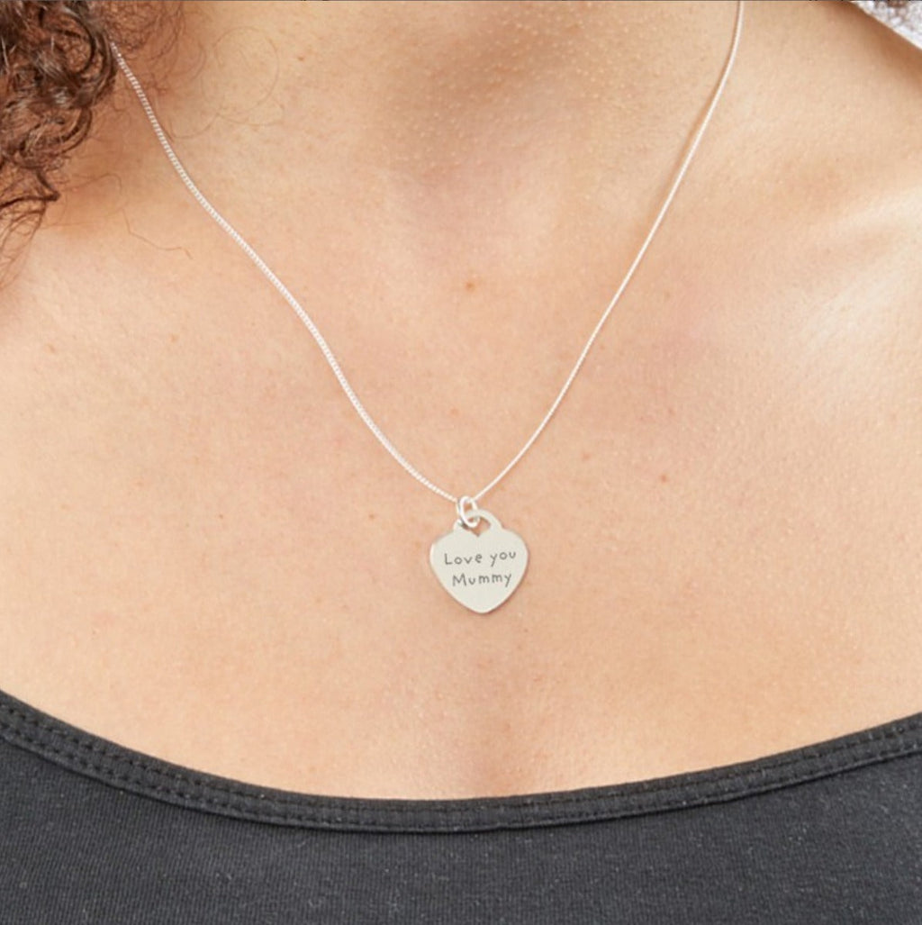Beginnings Engravable Heart Pendant