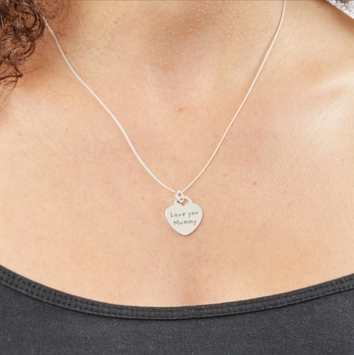 Beginnings Engravable Heart Pendant