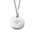 Beginnings Star Disc Pendant with Cubic Zirconia