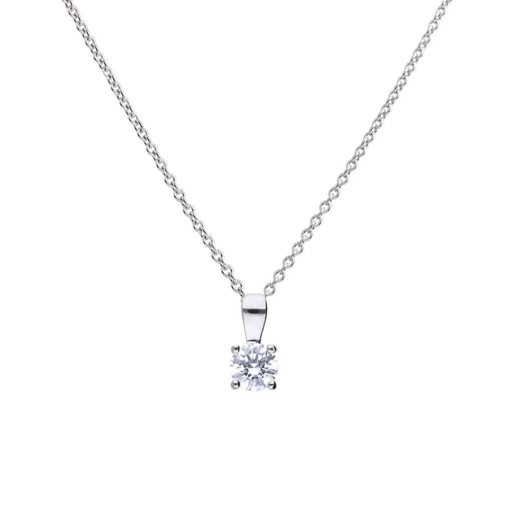 Diamonfire Four Claw Carat Pendant
