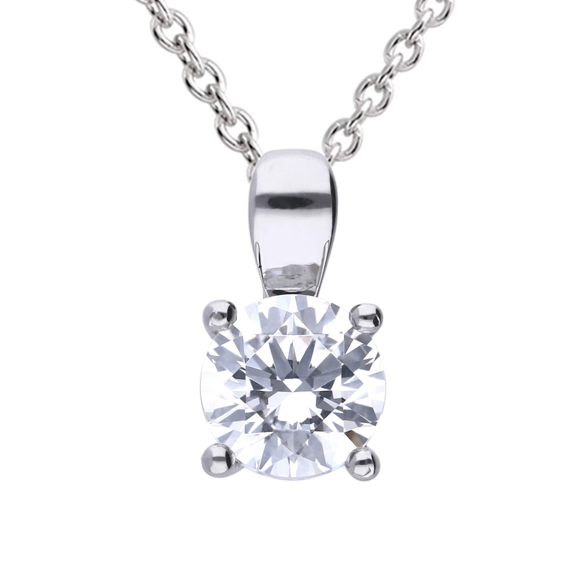 Diamonfire Four Claw Carat Pendant