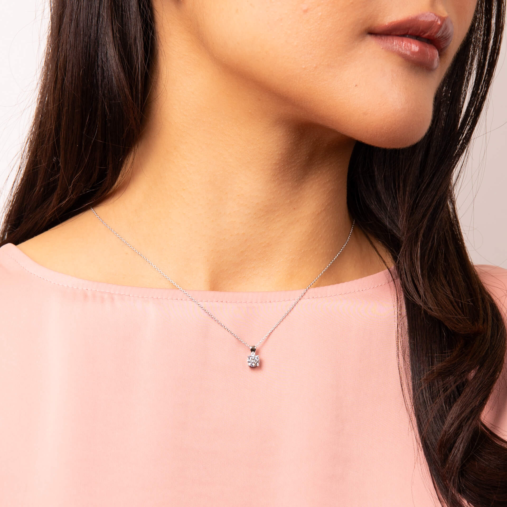 Diamonfire Four Claw Carat Pendant