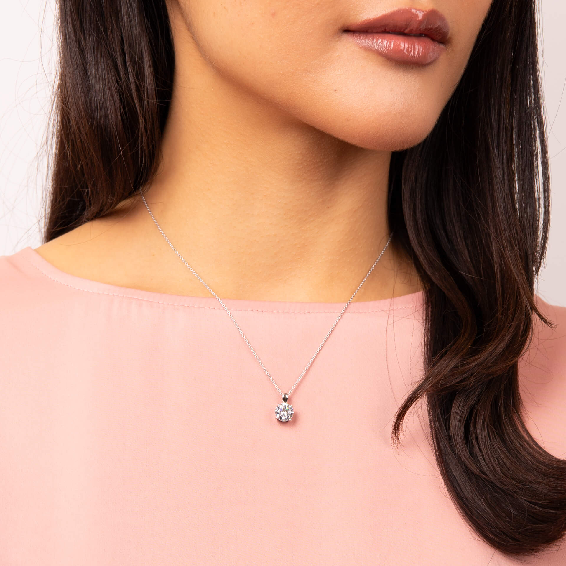 Diamonfire Four Claw Carat Pendant