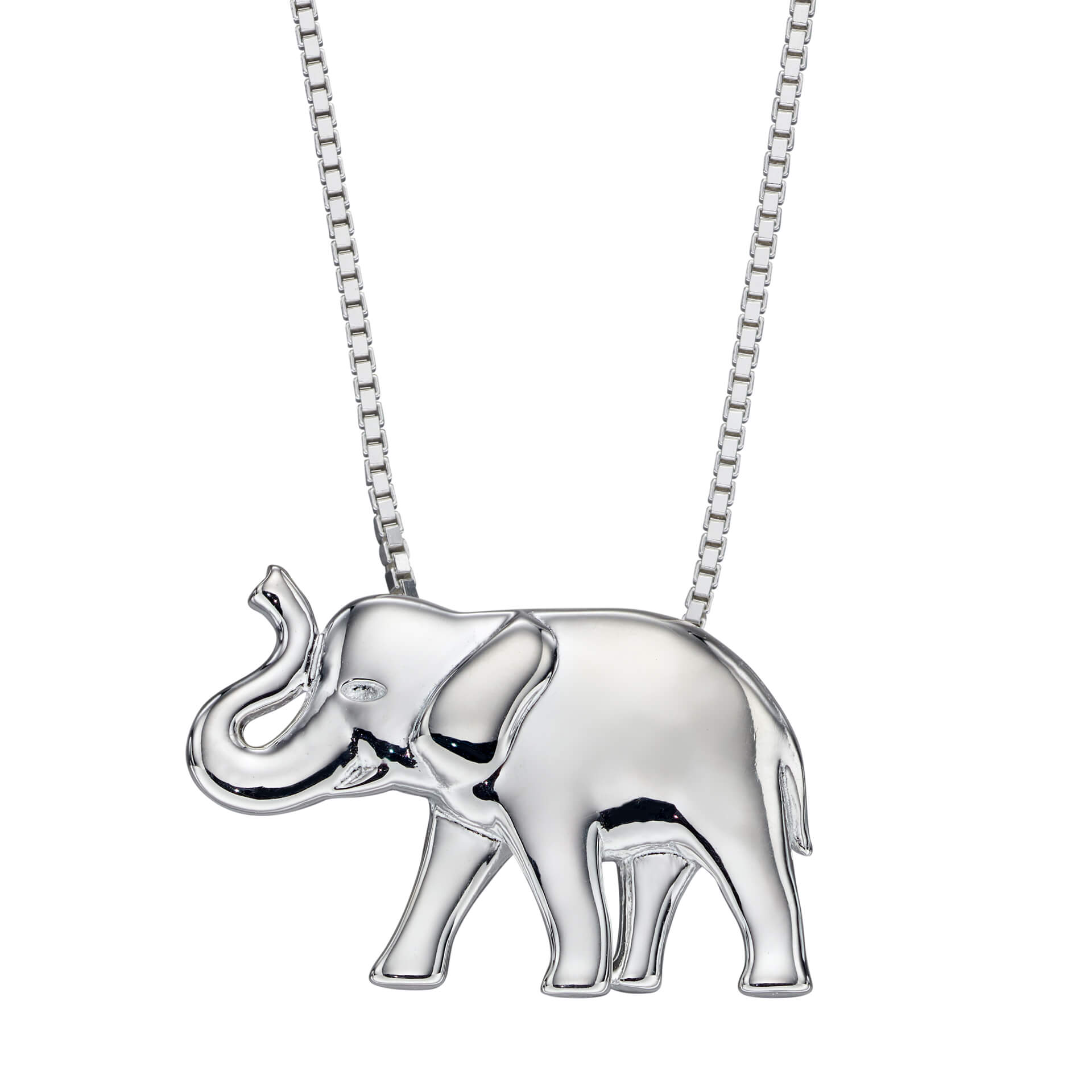 Beginnings Silver Elephant Pendant