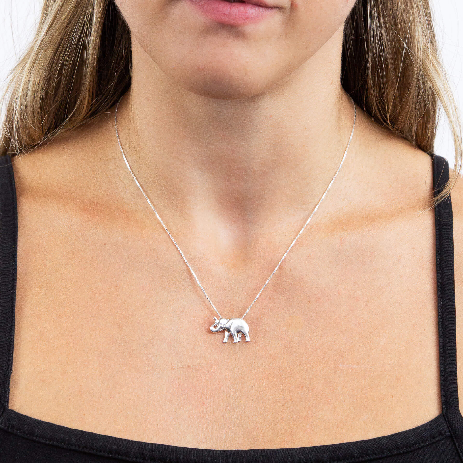 Beginnings Silver Elephant Pendant