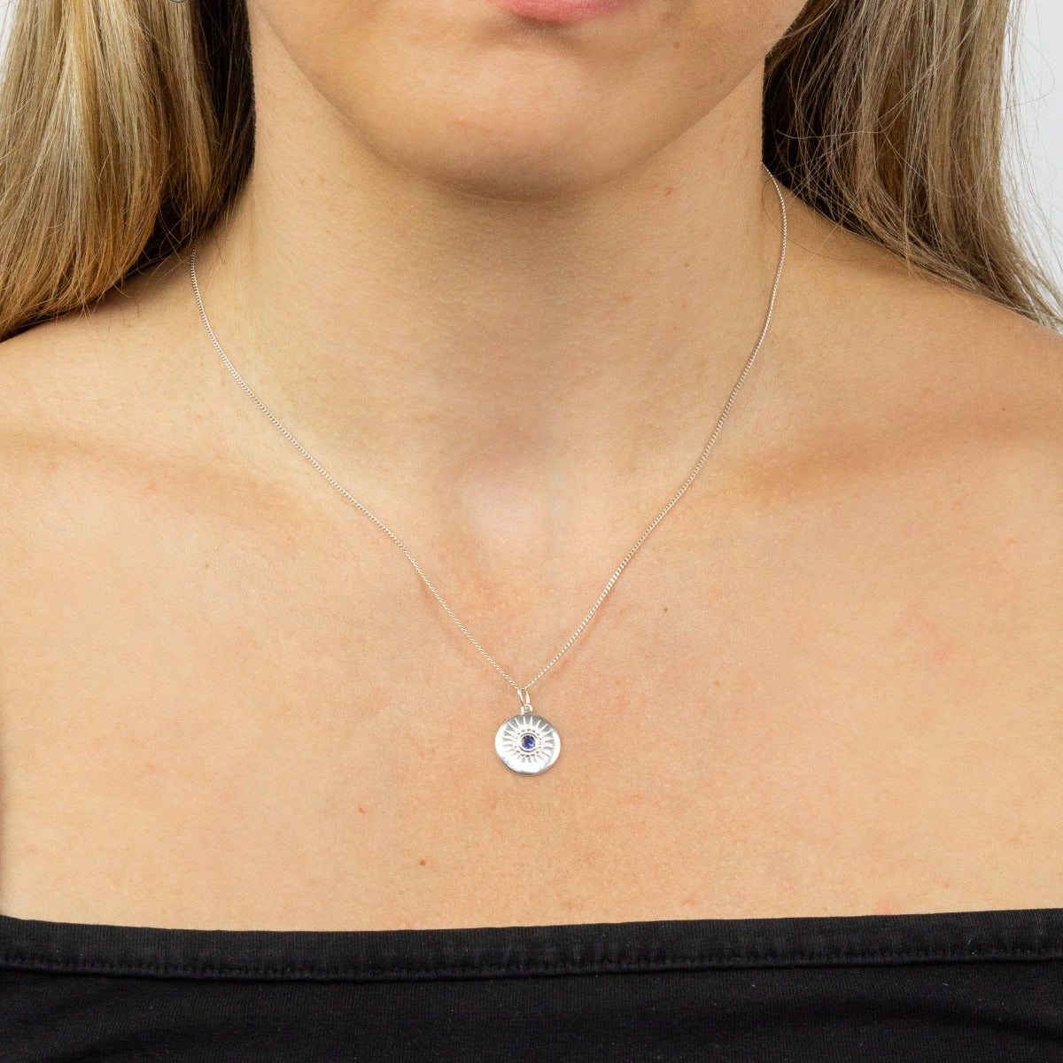 Beginnings Diamond Cut Disc Pendant