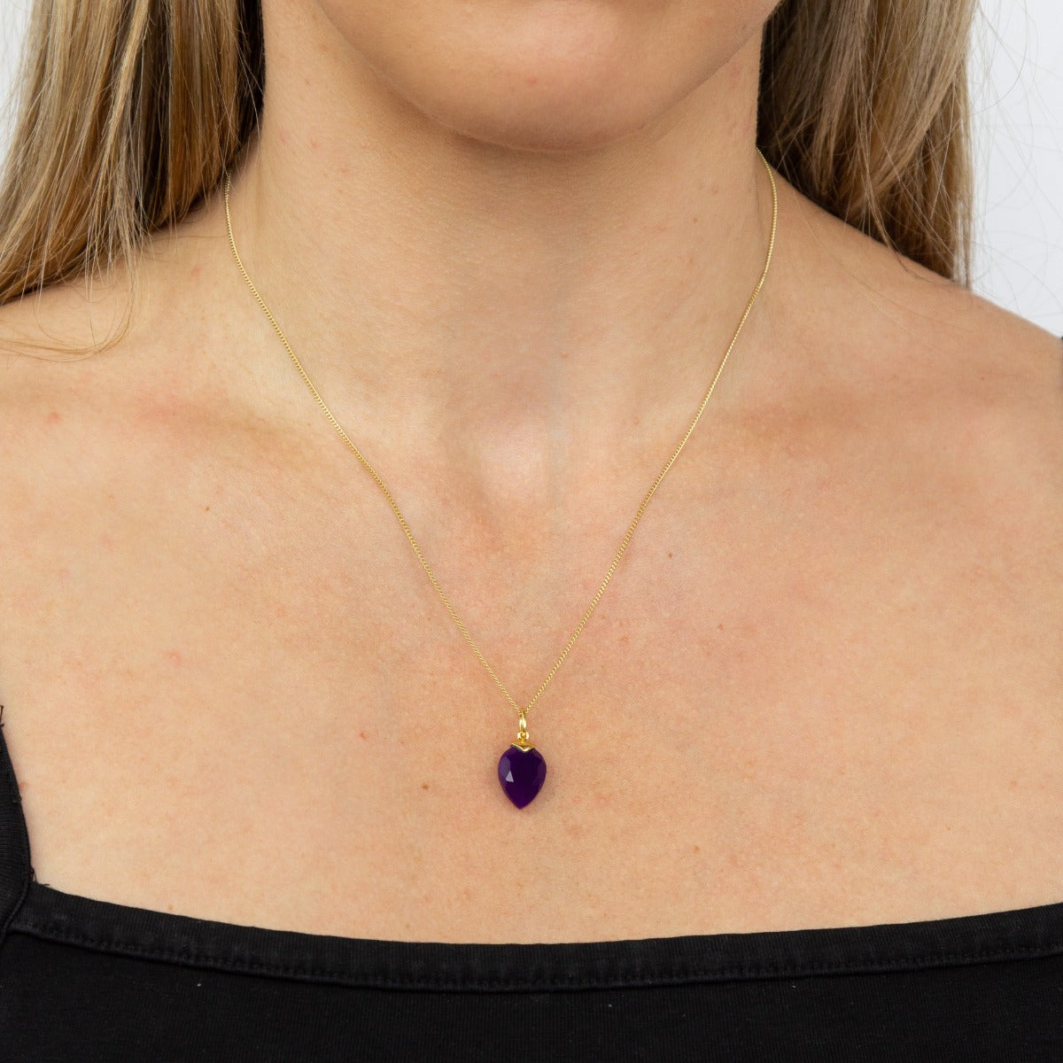 Beginnings Chalcedony Birthstone Pendant