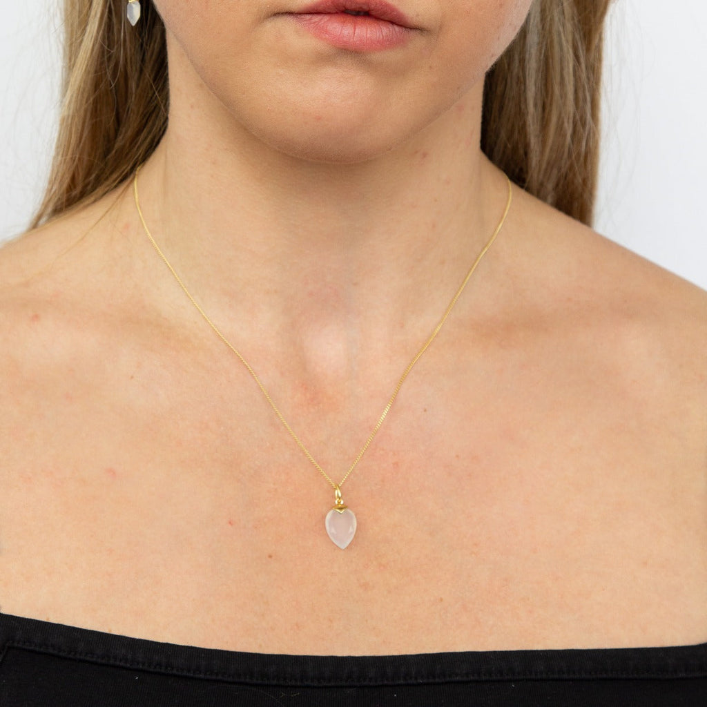 Beginnings Chalcedony Birthstone Pendant