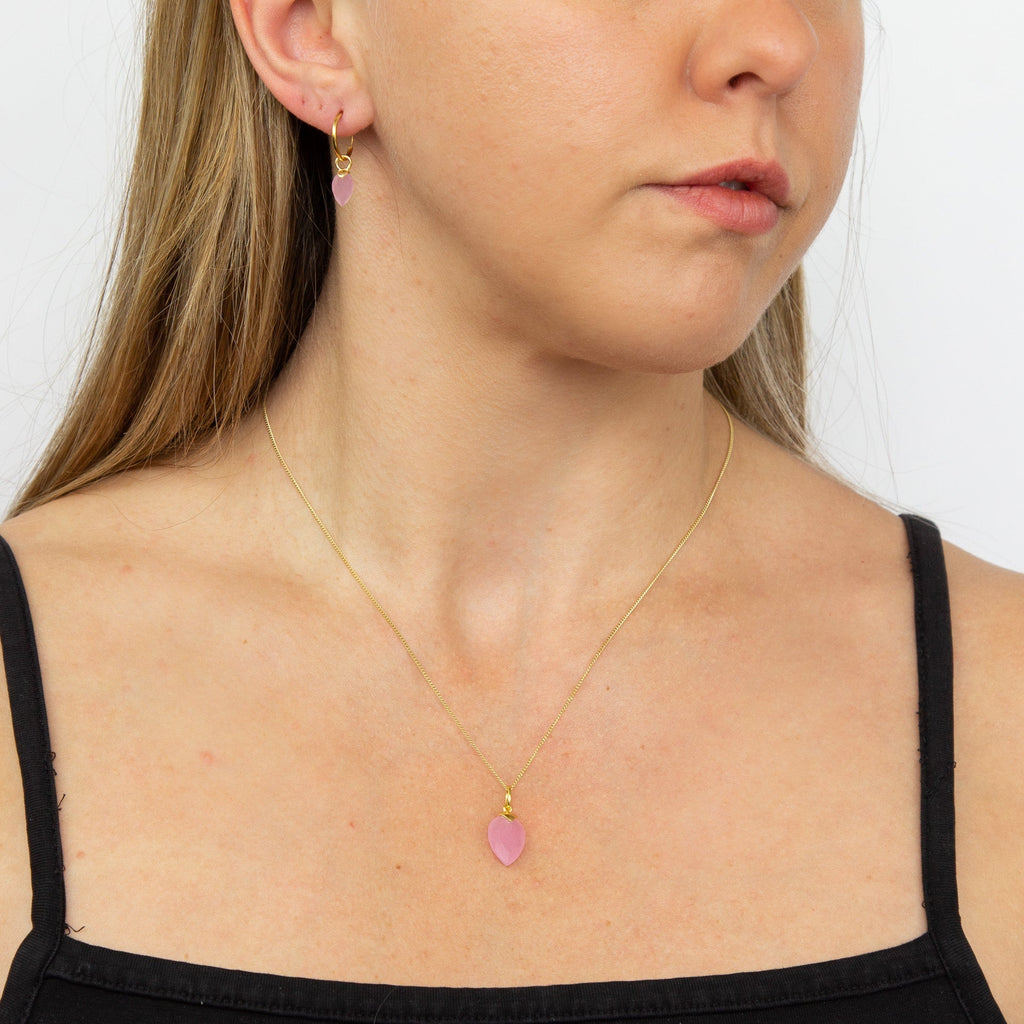 Beginnings Chalcedony Birthstone Hoop Earring Charms