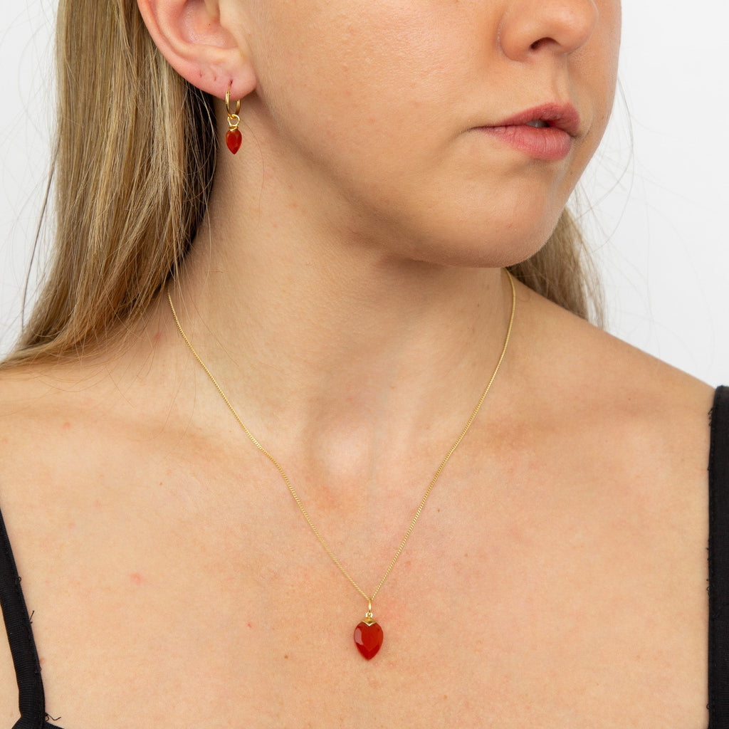 Beginnings Chalcedony Birthstone Hoop Earring Charms