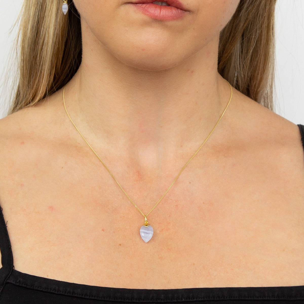 Beginnings Chalcedony Birthstone Pendant