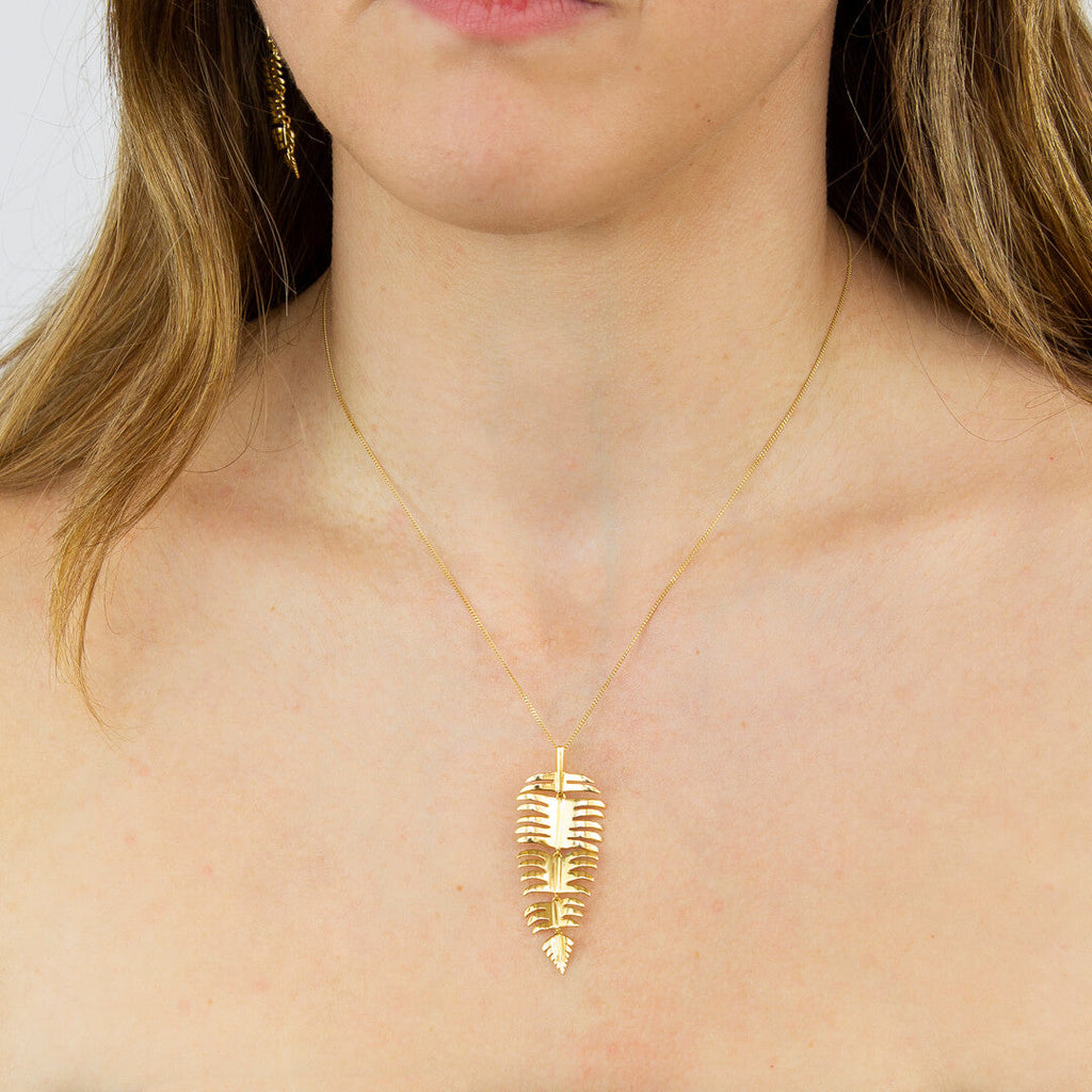 Beginnings Palm Leaf Pendant