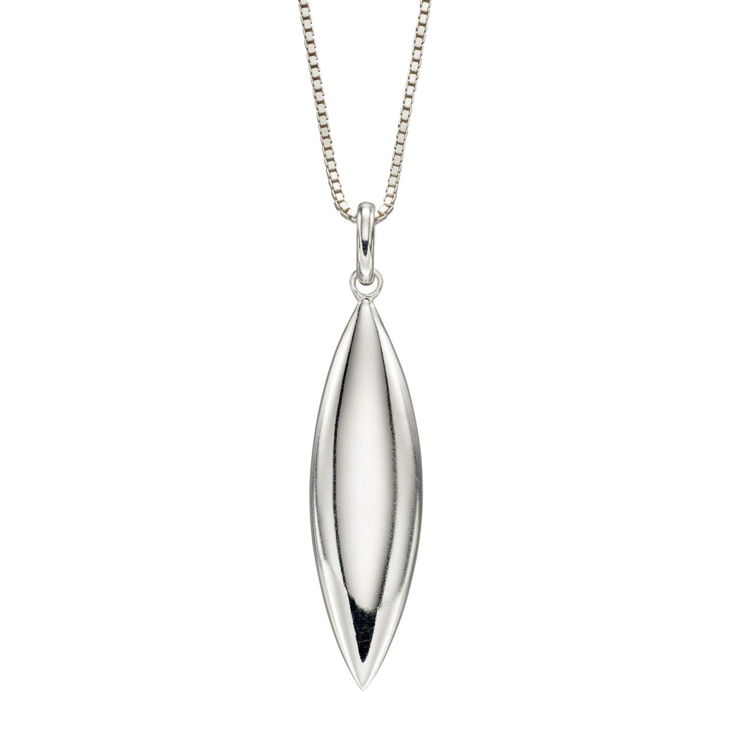Beginnings Navette Shaped Drop Pendant