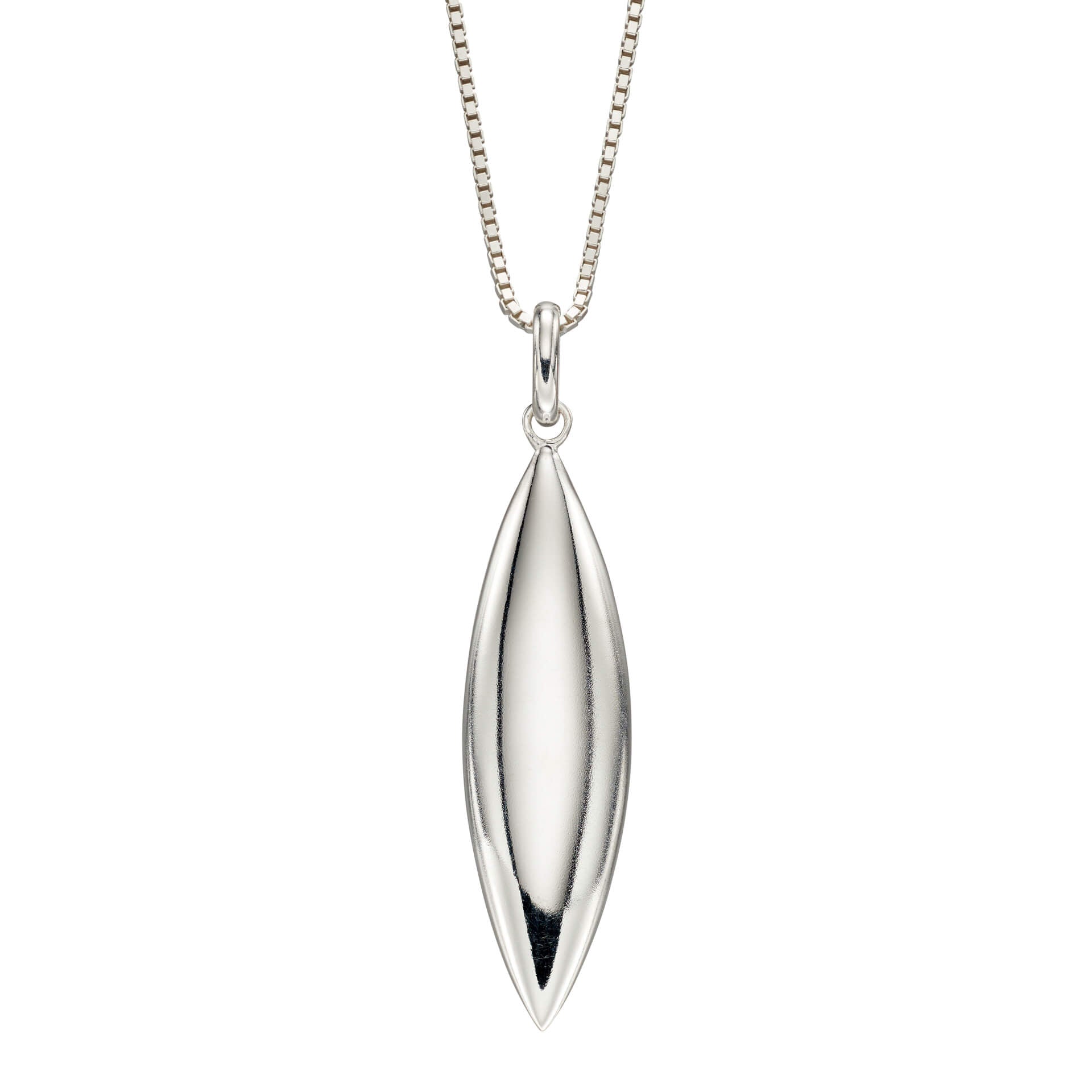 Beginnings Navette Shaped Drop Pendant