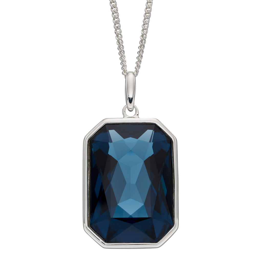 Beginnings Elongated Octagon Crystal Pendant