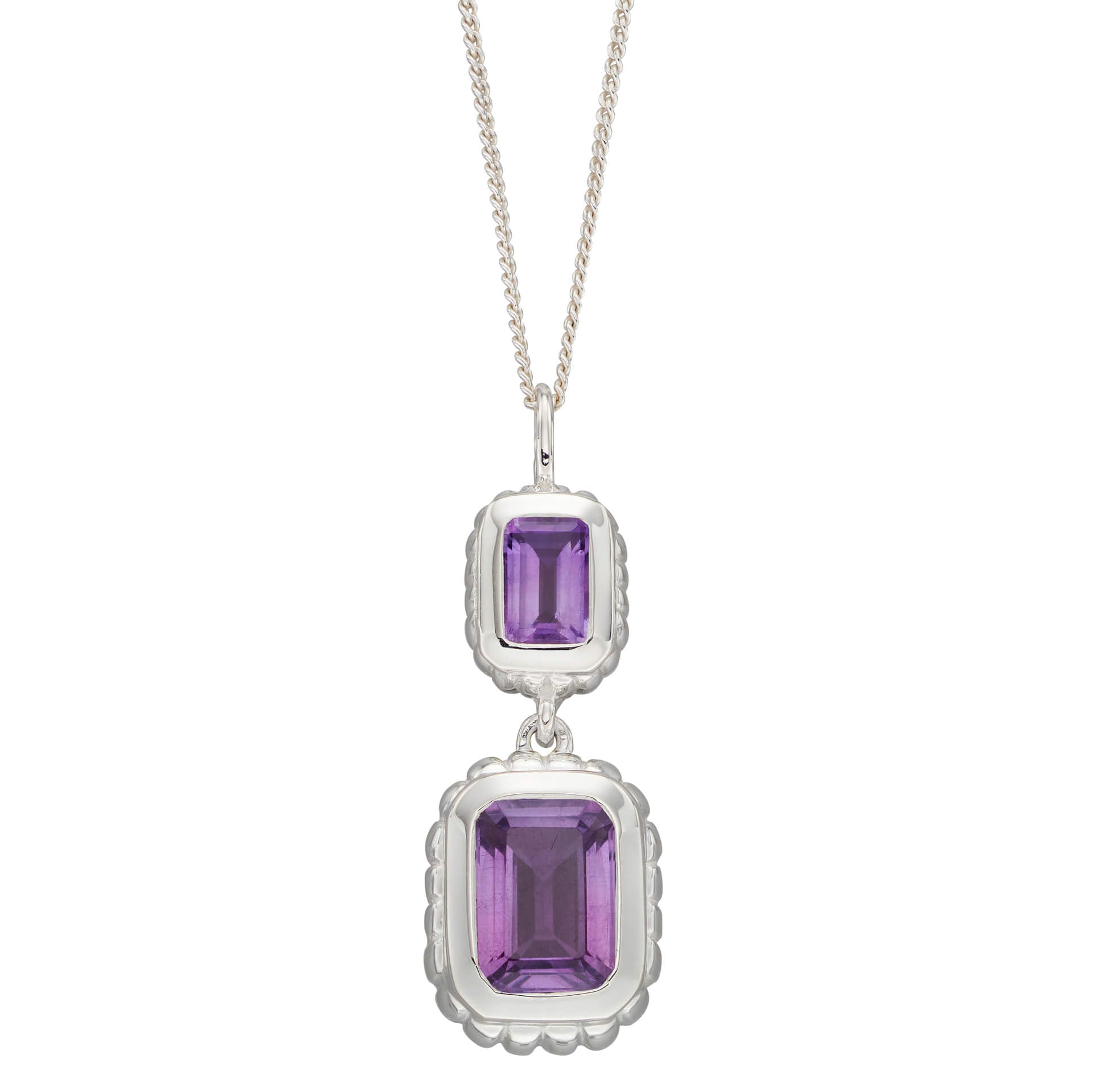 Beginnings Curve Surround Double Drop Pendant