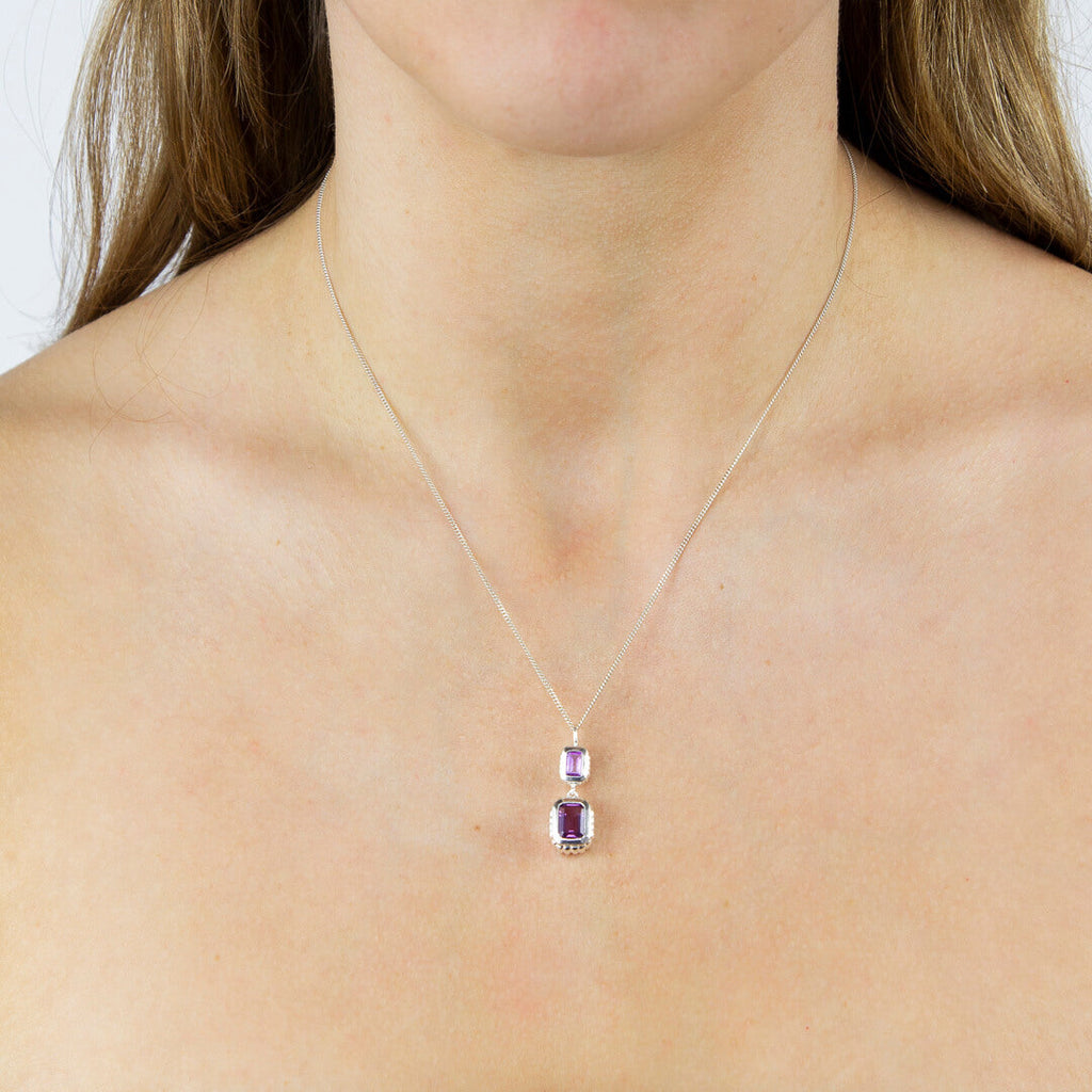 Beginnings Curve Surround Double Drop Pendant