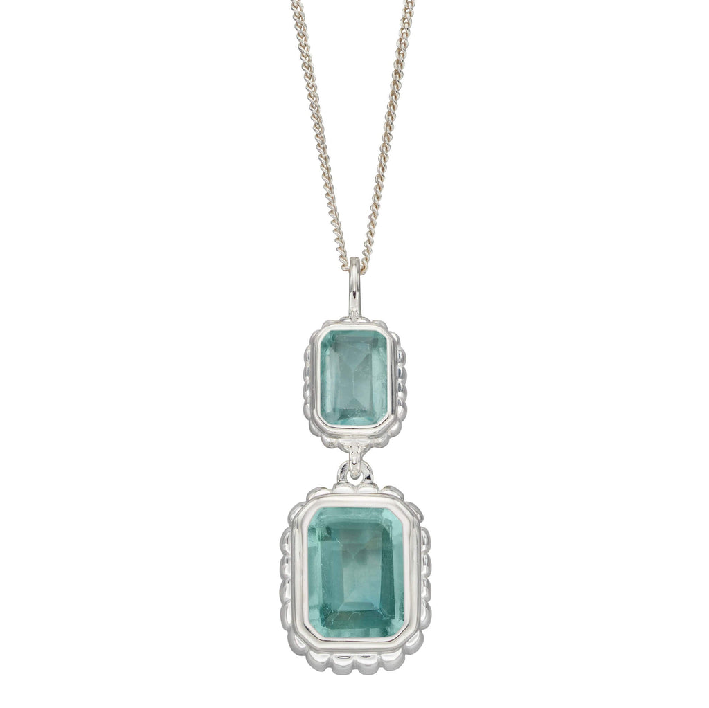 Beginnings Curve Surround Double Drop Pendant