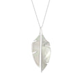 Beginnings Split Leaf Double Pendant with Mother of Pearl