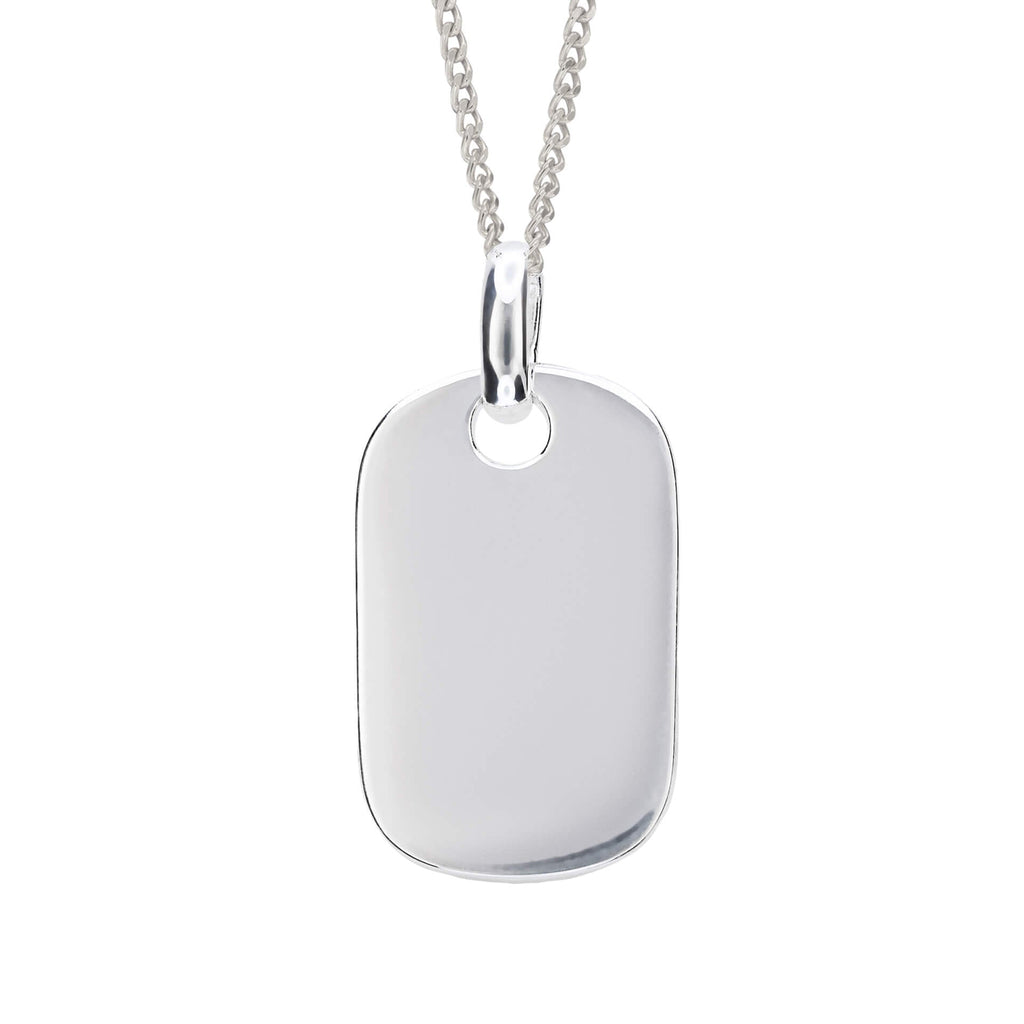Beginnings Rounded Rectangle Tag Pendant