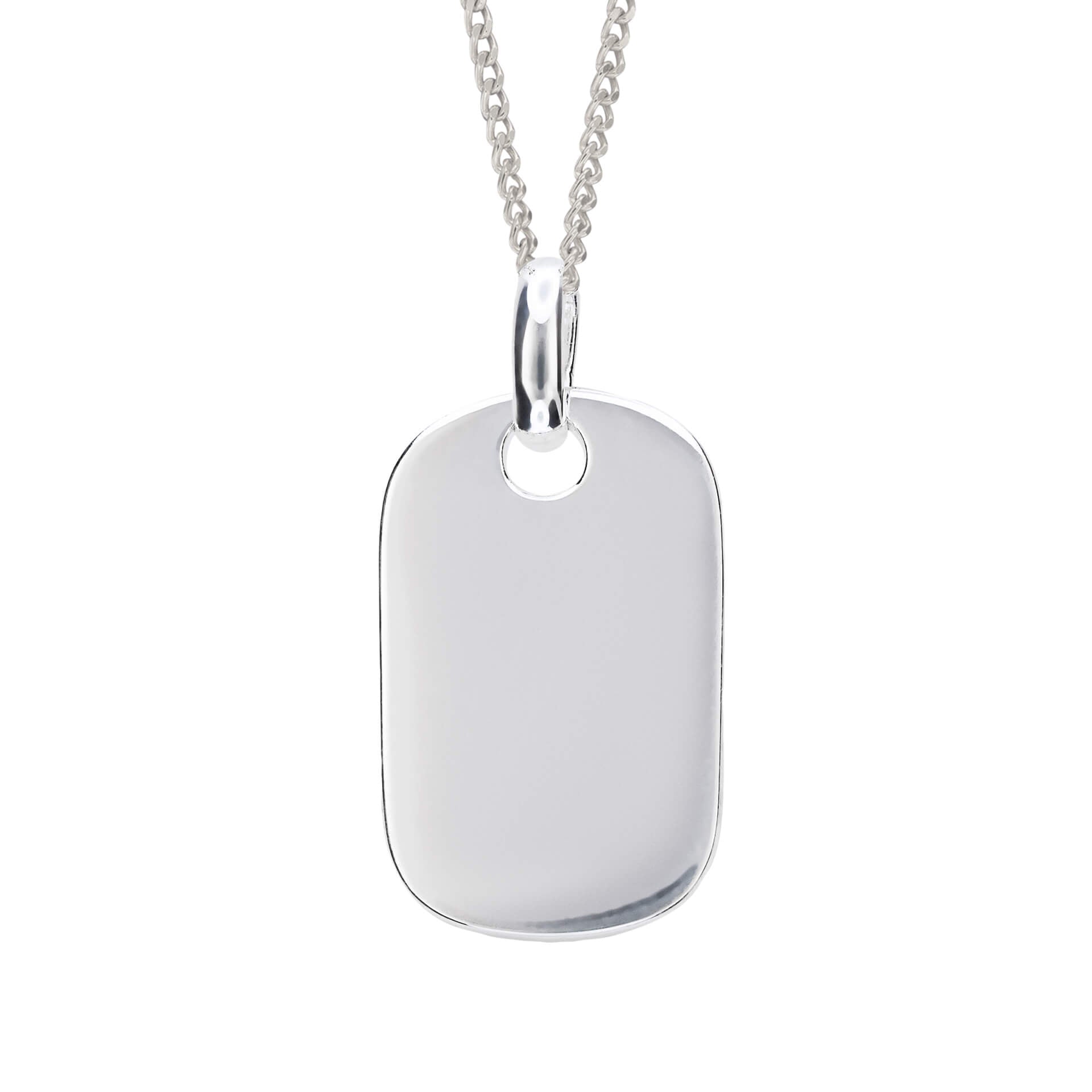 Beginnings Rounded Rectangle Tag Pendant