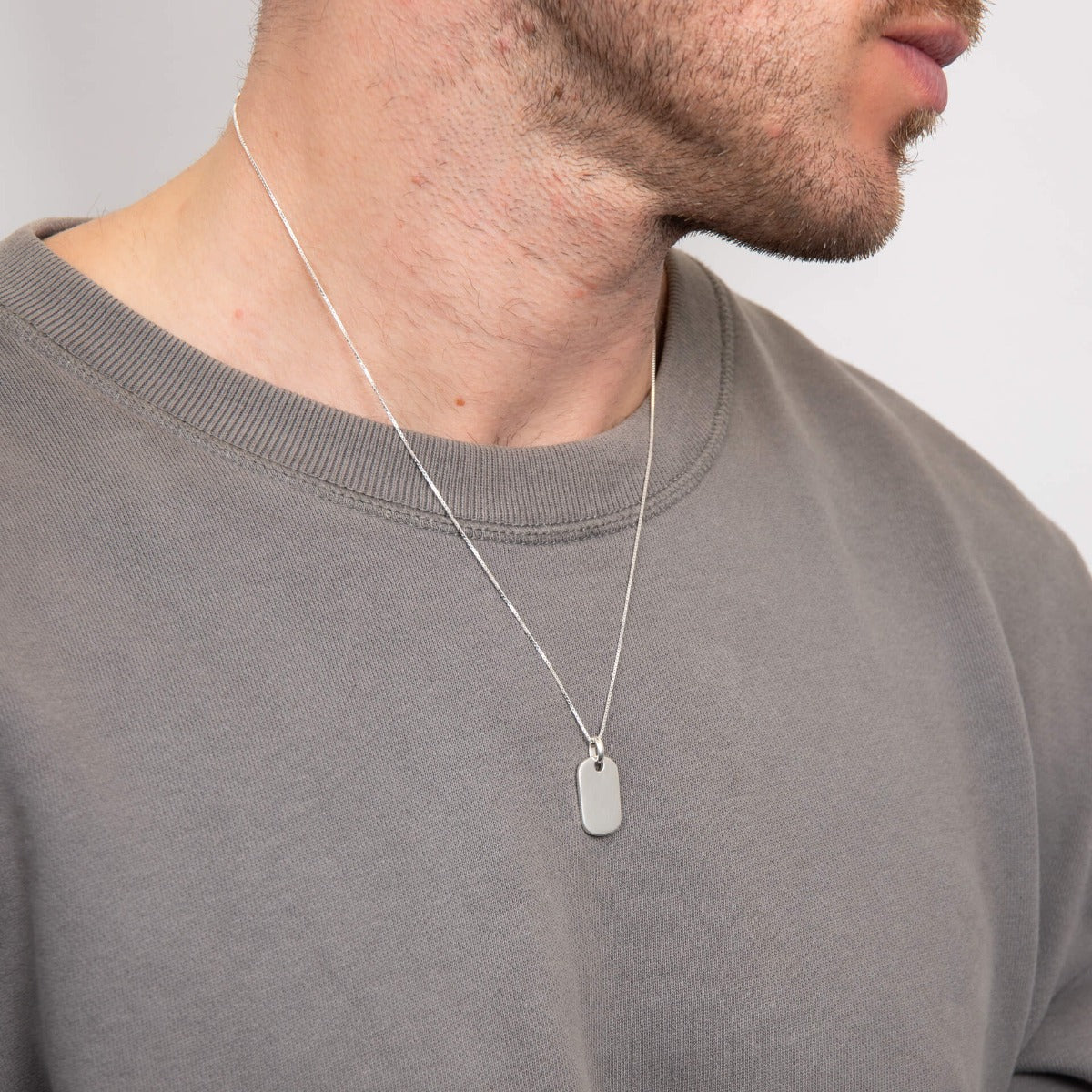 Beginnings Rounded Rectangle Tag Pendant