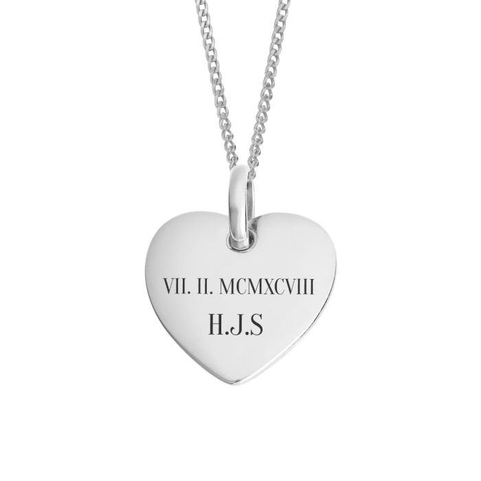 Beginnings Heart Tag Pendant