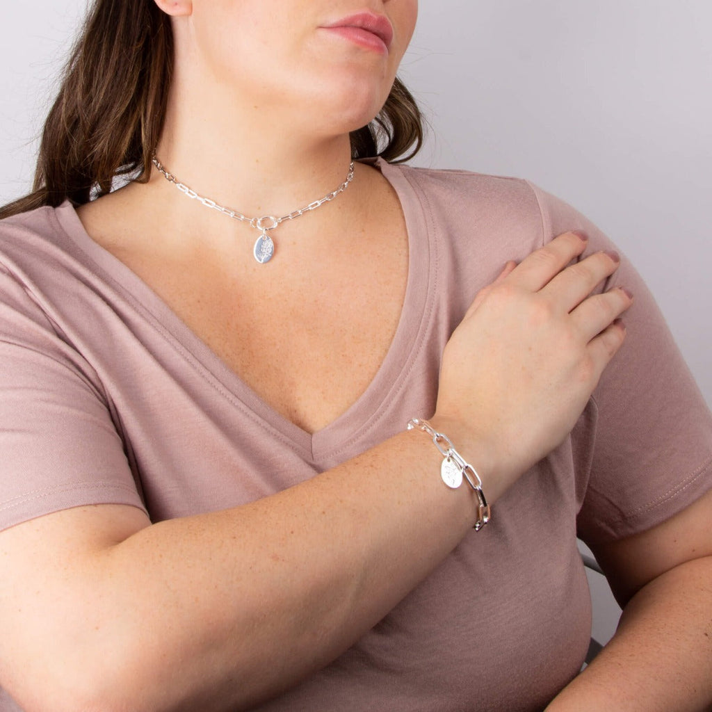 Beginnings Open Link Charm Carrier Necklace