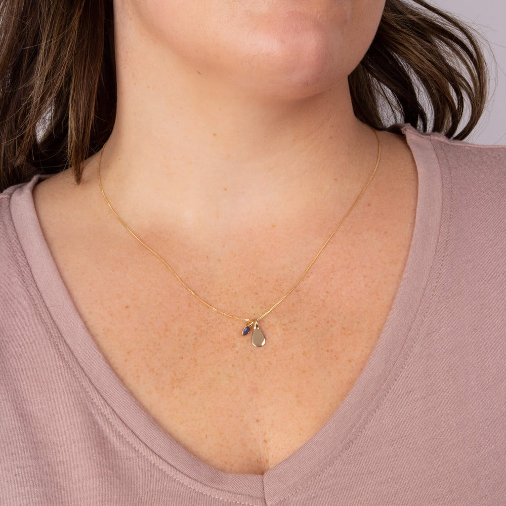 Beginnings Semi-Precious Birthstone Necklace