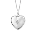 Beginnings Starburst Heart Locket Pendant